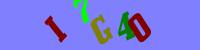 Blue Captcha Image