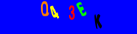 Blue Captcha Image