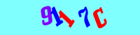 Blue Captcha Image