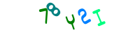 Blue Captcha Image