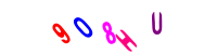 Blue Captcha Image