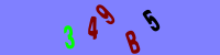 Blue Captcha Image