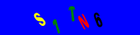 Blue Captcha Image