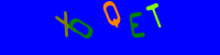 Blue Captcha Image