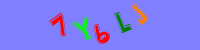 Blue Captcha Image