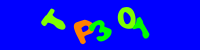 Blue Captcha Image