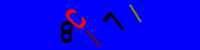 Blue Captcha Image