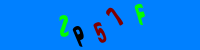 Blue Captcha Image