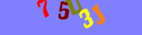 Blue Captcha Image