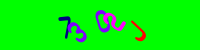 Blue Captcha Image