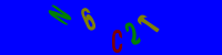 Blue Captcha Image