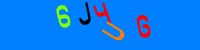 Blue Captcha Image